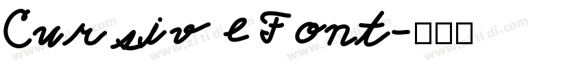 Cursive Font字体转换